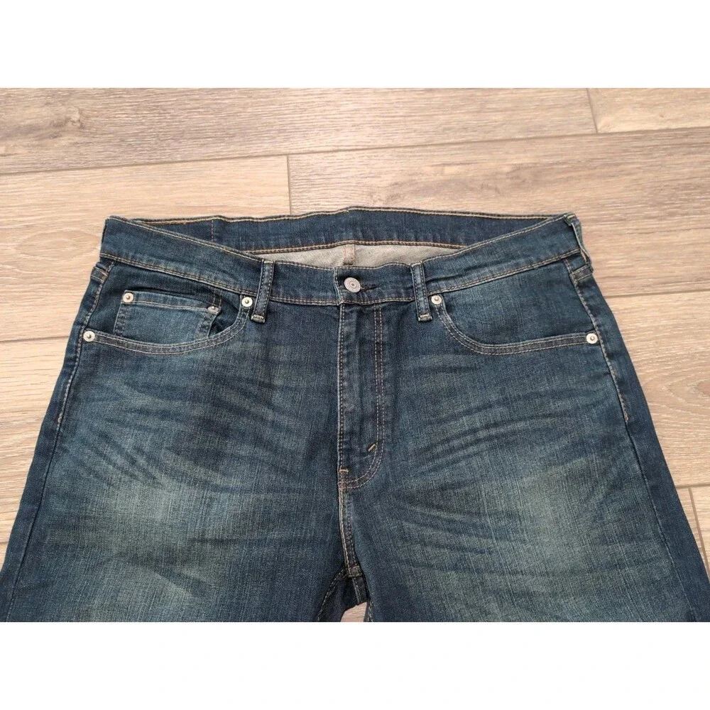 LEVI'S 559 RELAXED LOOSE STRAIGHT BOOT MENS SZ 34x32 BLUE JEANS MEDIUM WASH EUC